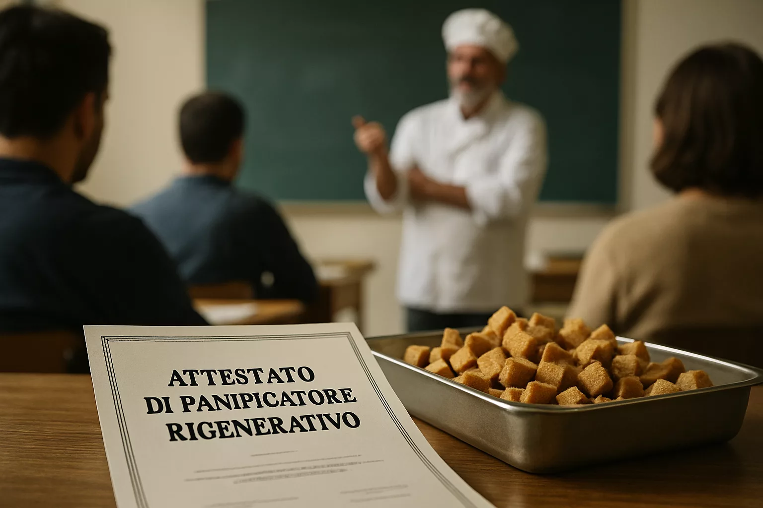 Corso base per recuperare il pane avanzato, il maestro: "Chi non produce chips è fuori dalla civiltà"